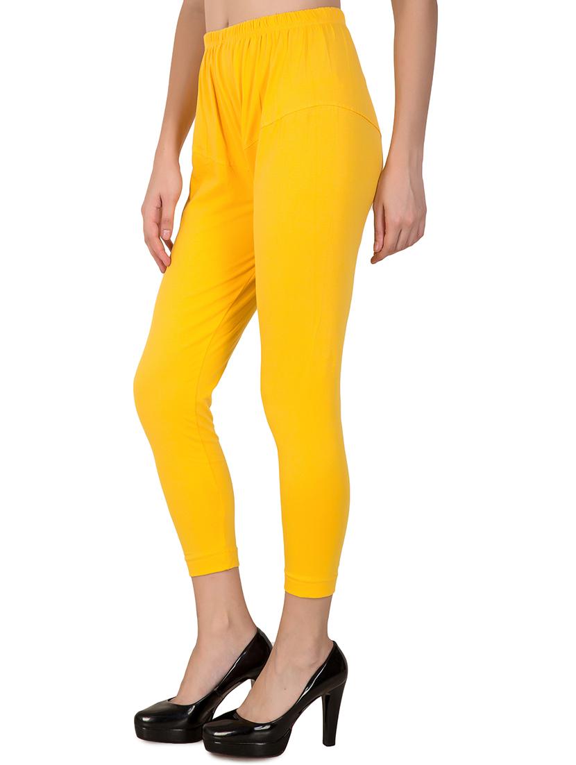 yellow solid churidar - 16646248 - Zoom Image - 2