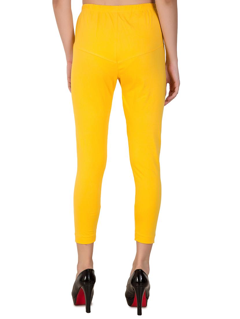 yellow solid churidar - 16646248 - Zoom Image - 3
