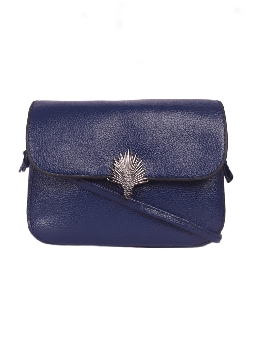 blue leatherette (pu) regular sling bag - 16646771 - Zoom Image - 1