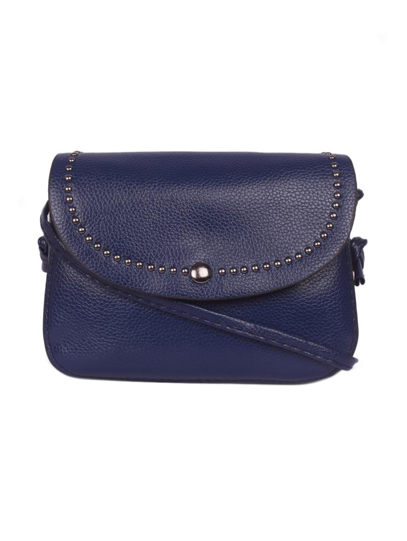blue leatherette (pu) regular sling bag - 16646774 - Zoom Image - 1