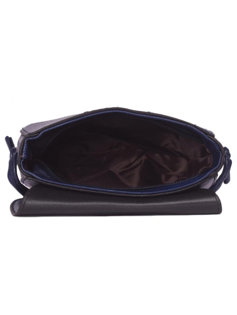 blue leatherette (pu) regular sling bag - 16646774 - Zoom Image - 3
