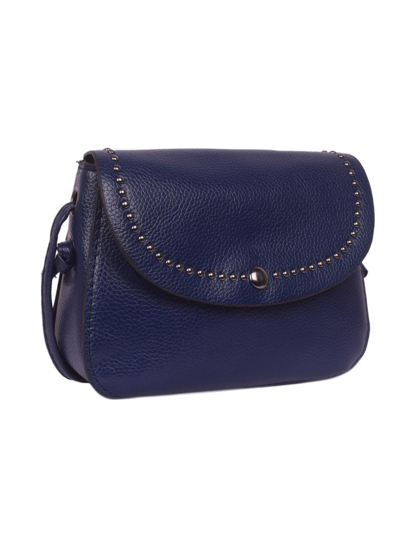 blue leatherette (pu) regular sling bag - 16646774 - Zoom Image - 4