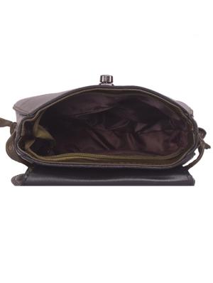 brown leatherette (pu) regular sling bag - 16646790 - Standard Image - 3