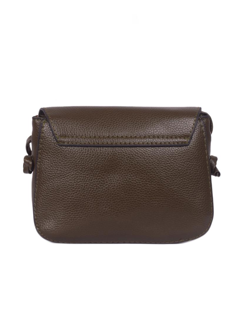 brown leatherette (pu) regular sling bag - 16646790 - Zoom Image - 2