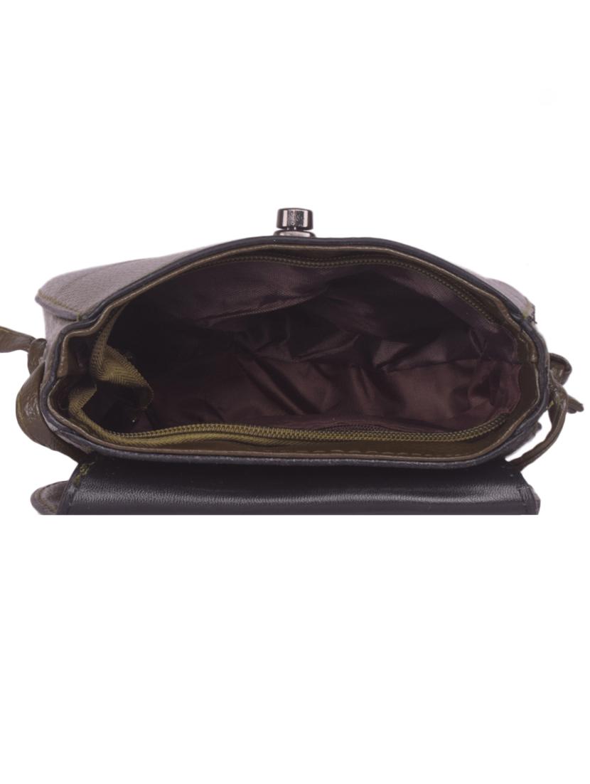 brown leatherette (pu) regular sling bag - 16646790 - Zoom Image - 3