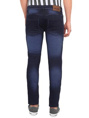 blue heavy washed distressed denim jeans - 16646853 - Standard Image - 3