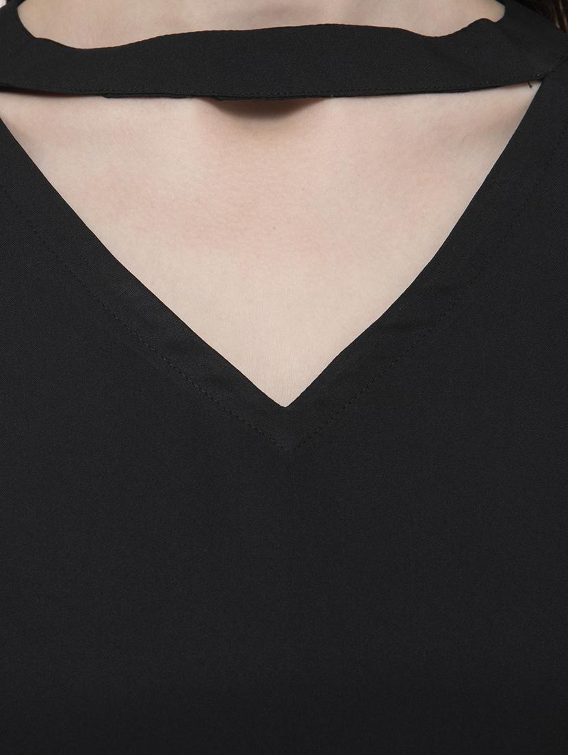 laced bell sleeved choker neck top - 16646891 - Zoom Image - 5