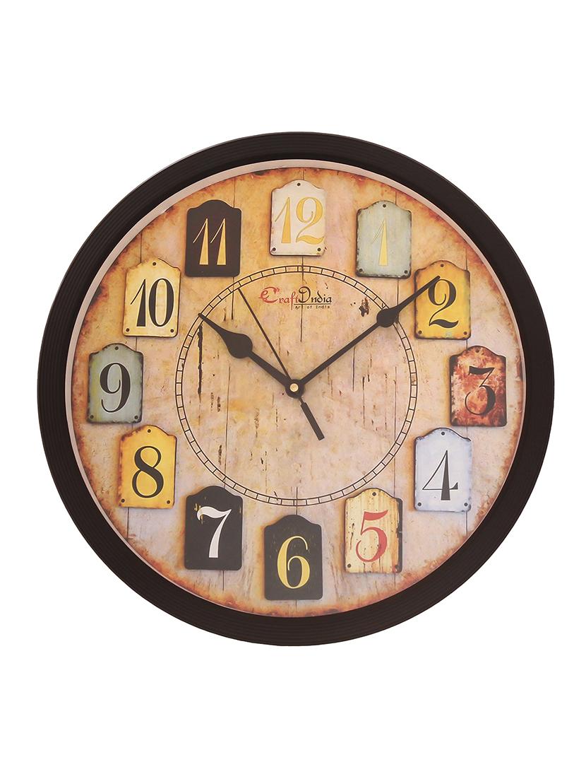 designer round analog wall clock - 16647453 - Zoom Image - 1