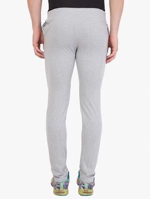 grey solid full length track pant - 16648487 - Standard Image - 3