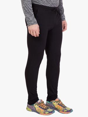 black solid full length track pant - 16648490 - Standard Image - 2