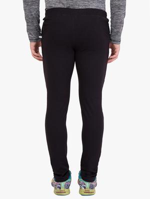 black solid full length track pant - 16648490 - Standard Image - 3
