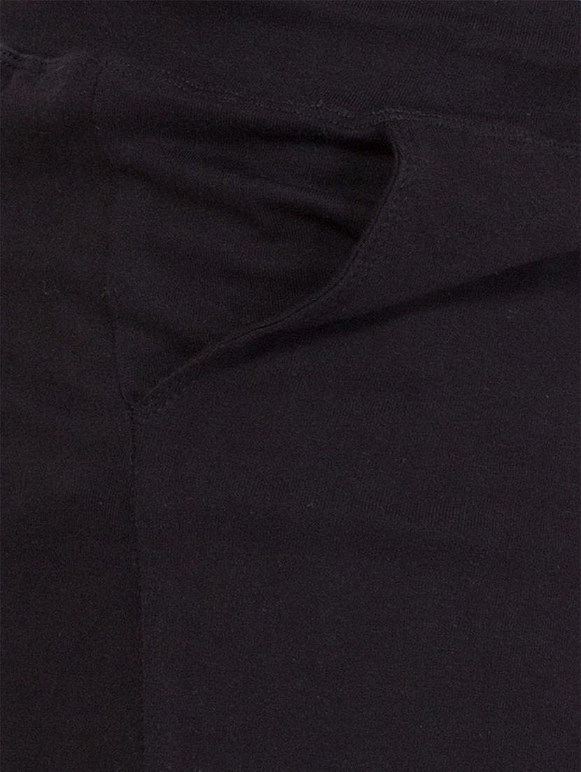 black solid full length track pant - 16648490 - Zoom Image - 5