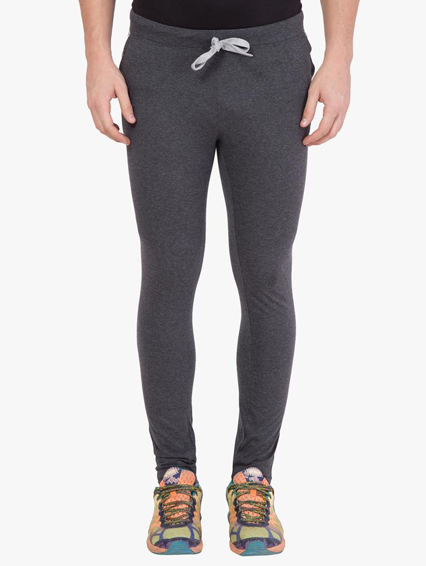 dark grey solid full length track pant - 16648492 - Zoom Image - 1