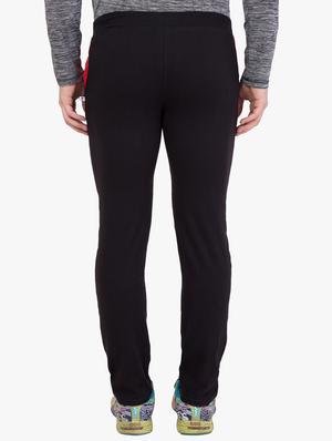black solid full length track pant - 16648494 - Standard Image - 3