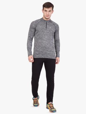 black solid full length track pant - 16648494 - Standard Image - 4