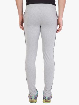 grey solid full length track pant - 16648495 - Standard Image - 3