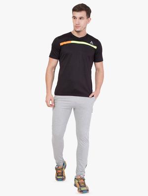 grey solid full length track pant - 16648495 - Standard Image - 4