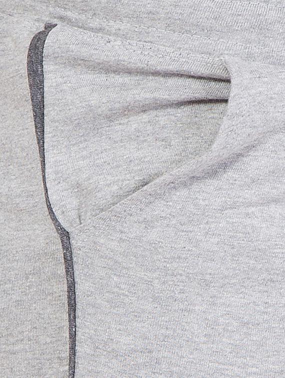 grey solid full length track pant - 16648495 - Zoom Image - 5