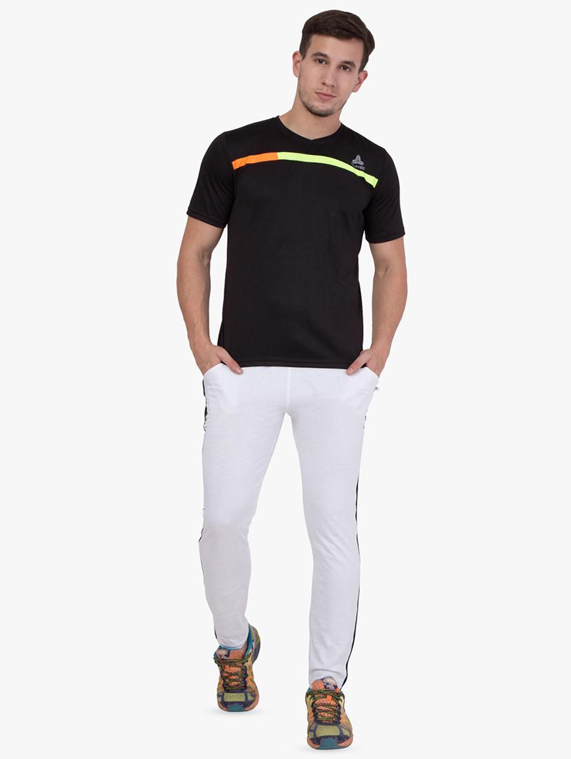 grey side striped full length track pant - 16648496 - Zoom Image - 4