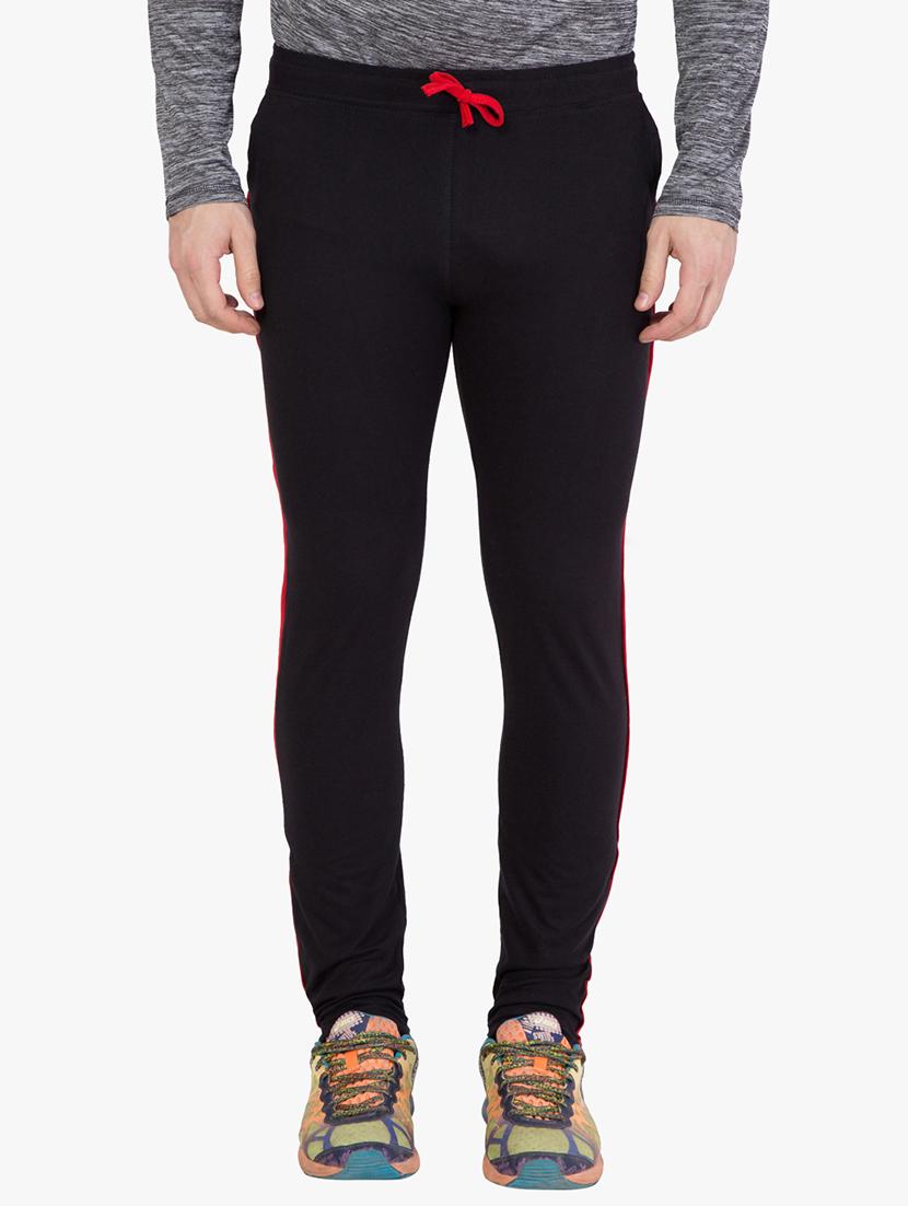black side striped full length track pant - 16648500 - Zoom Image - 1