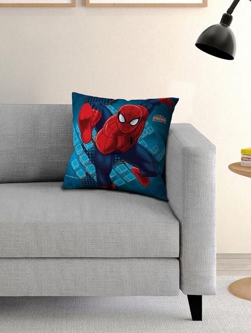 spider-man filled cushion with cover - 16648600 - Standard Image - 1