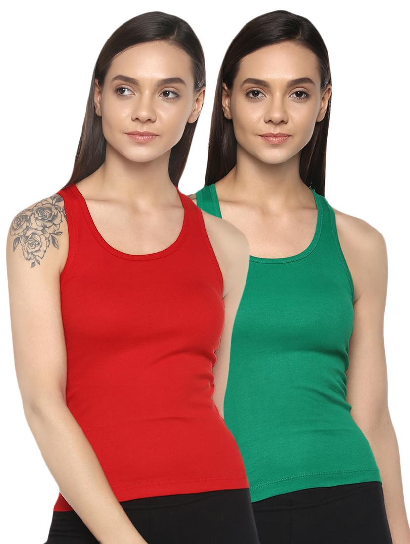set of 2 racer back solid camisoles - 16648699 - Zoom Image - 1
