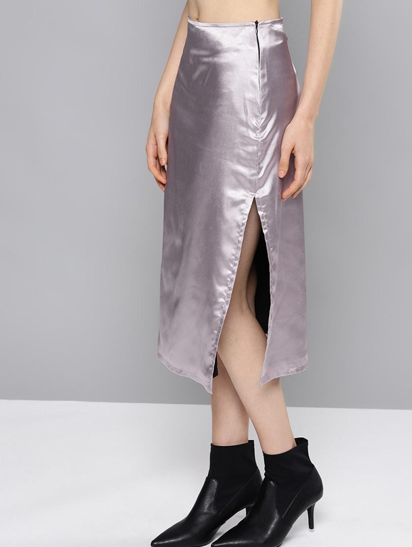 high rise side slit skirt - 16649220 - Zoom Image - 2
