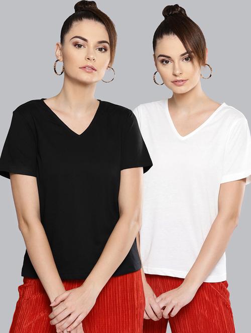 set of 2 solid tee - 16649231 - Standard Image - 1