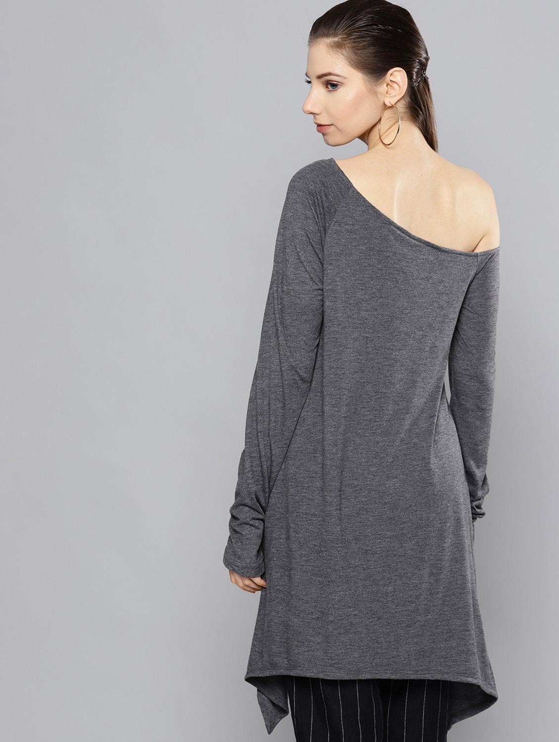 off shoulder asymmetric top - 16649233 - Zoom Image - 3