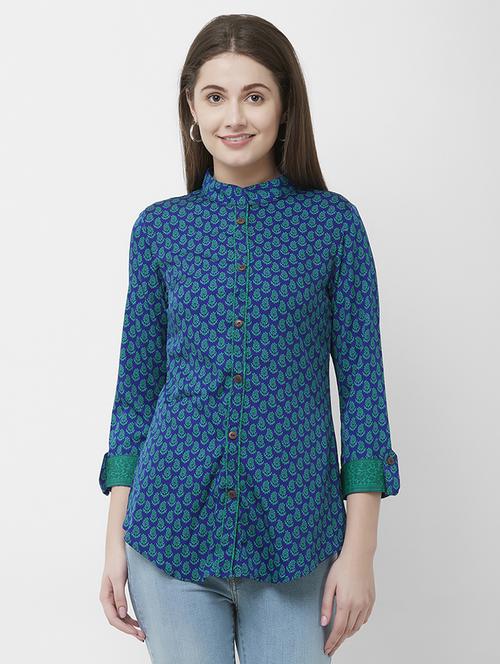 printed straight kurti - 16649238 - Very Small Image - 1