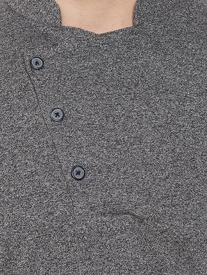 grey solid long kurta - 16649304 - Standard Image - 4
