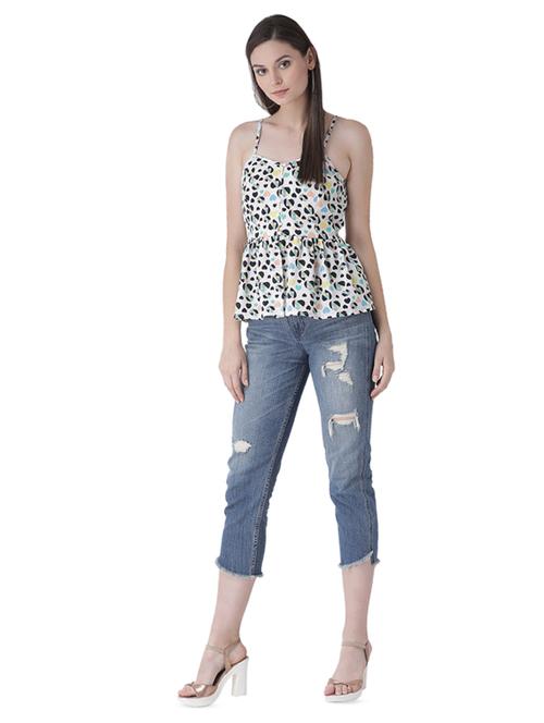 cami neck tie back peplum top - 16649465 - Standard Image - 1