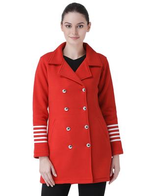 contrast stripe coatigan jacket - 16649481 - Standard Image - 2