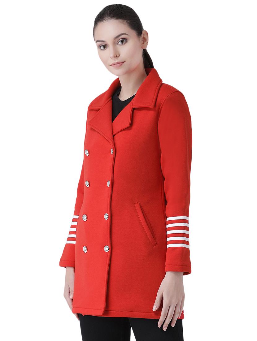 contrast stripe coatigan jacket - 16649481 - Zoom Image - 3