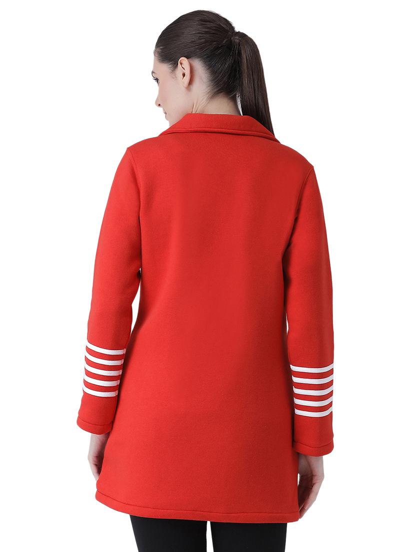 contrast stripe coatigan jacket - 16649481 - Zoom Image - 4