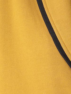 contrast piping long sleeved coat - 16649485 - Standard Image - 5