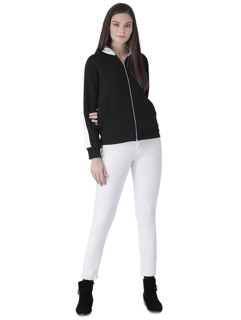 contrast strap long sleeved jacket - 16649488 - Zoom Image - 1