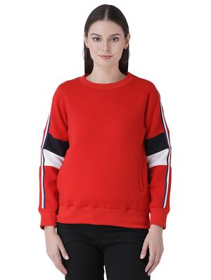 crew neck color block sweatshirt - 16649497 - Standard Image - 2