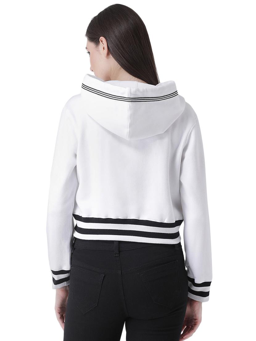 criss cross tie up hooded sweatshirt - 16649502 - Zoom Image - 4