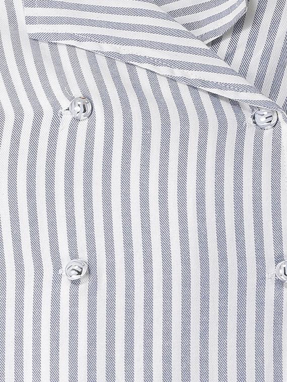 lapel neck striped shirt - 16649526 - Zoom Image - 5
