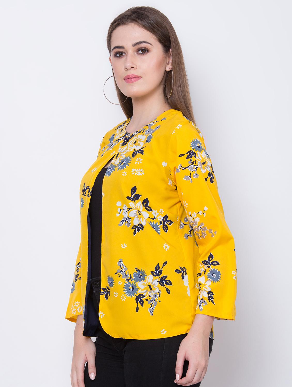 long sleeved floral summer jacket - 16649552 - Zoom Image - 3