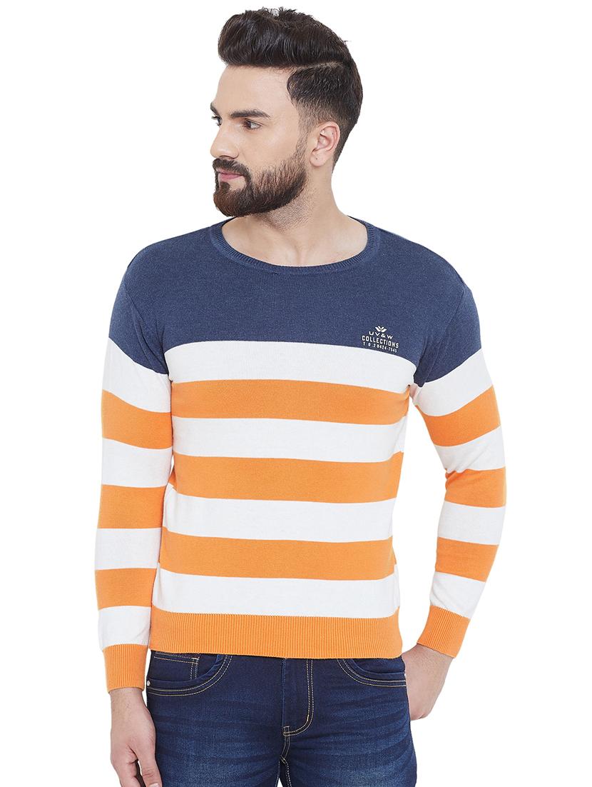 orange striped pullover - 16649584 - Zoom Image - 1