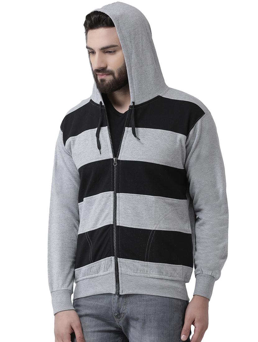 grey striped sweatshirt - 16649659 - Zoom Image - 2