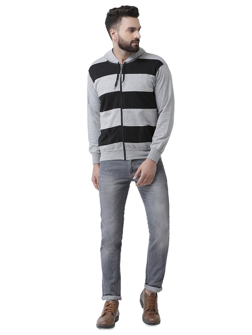 grey striped sweatshirt - 16649659 - Zoom Image - 4