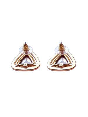 purple metal studs earring - 16649826 - Standard Image - 2