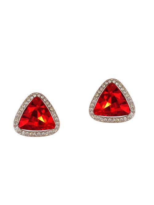 red metal studs earring - 16649827 -  Standard Image - 0