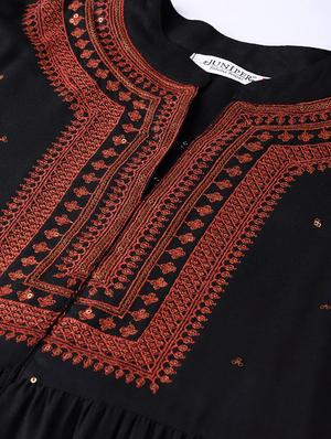 yoke embroidered kurta palazzo set - 16649930 - Standard Image - 6