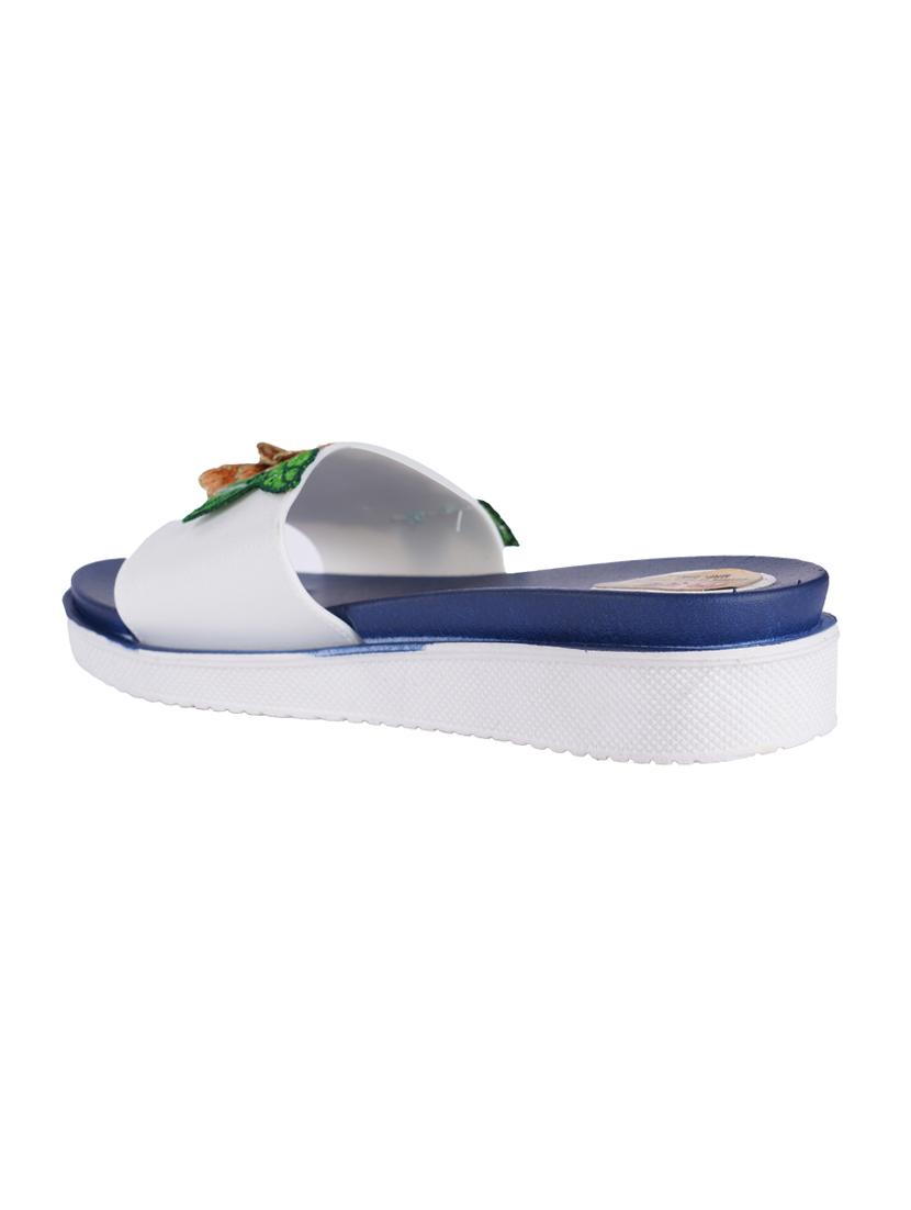 brown faux leather slip on sandals - 16650021 - Zoom Image - 3