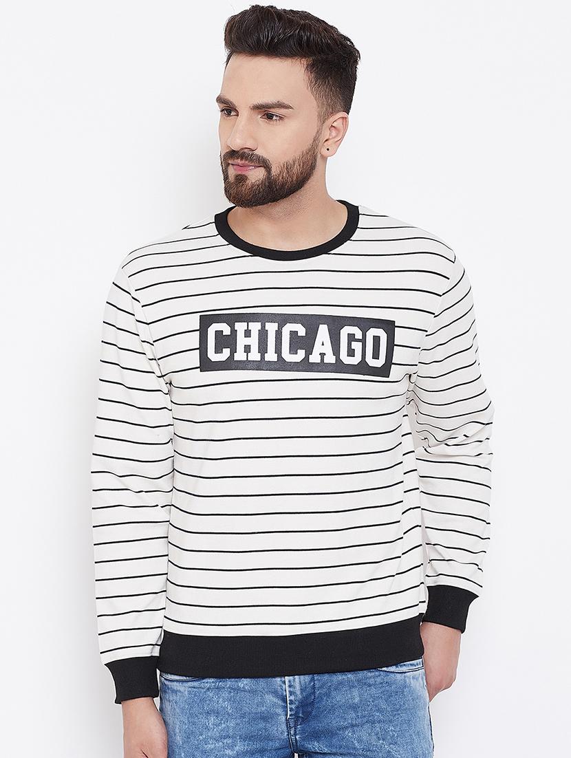 white chest print sweatshirt - 16650260 - Zoom Image - 1