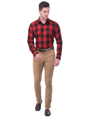 red checkered formal shirt - 16650514 - Standard Image - 4